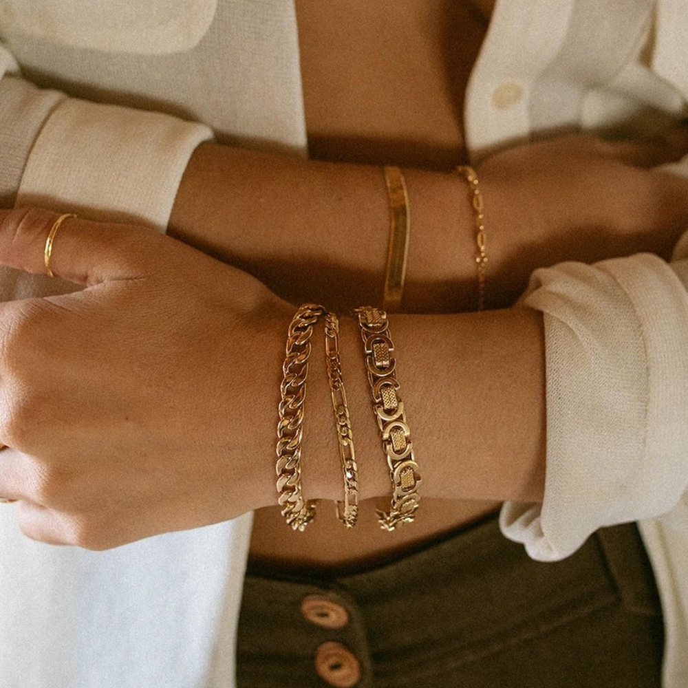 NEW Child of Wild Asher Chain Bracelet Gold Metal Chain link bracelet - Picture 3 of 8